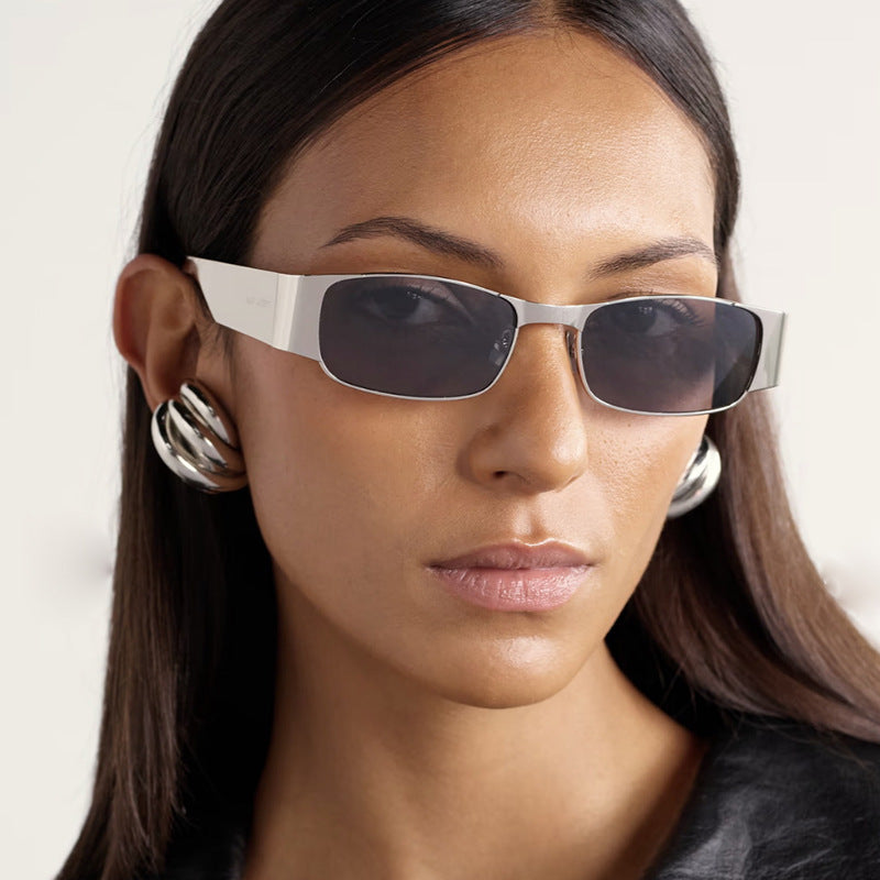 Women's fashionable rectangular sunglasses with elegant lenses Kalsten