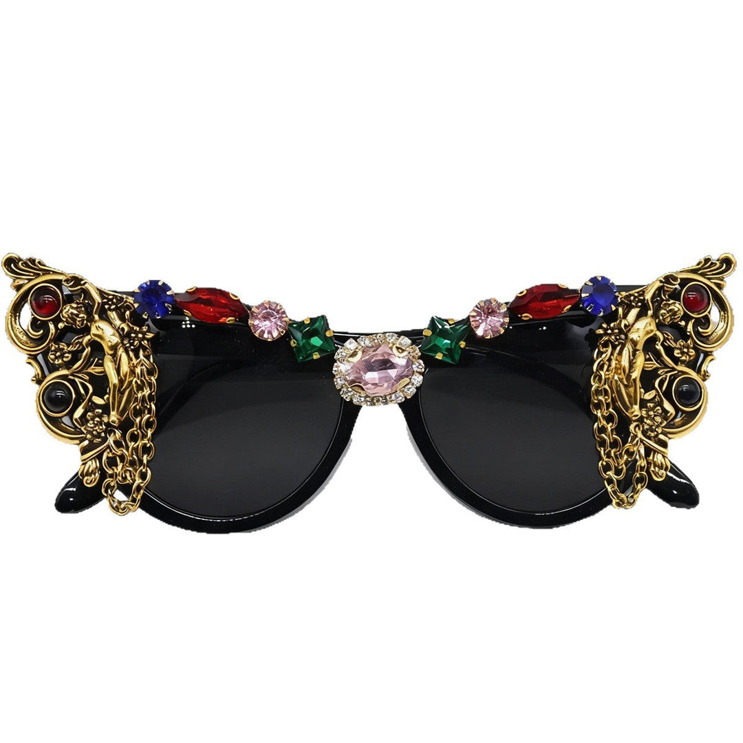 Ladies extravagant glamour sunglasses with intricate embellishments Kalsten