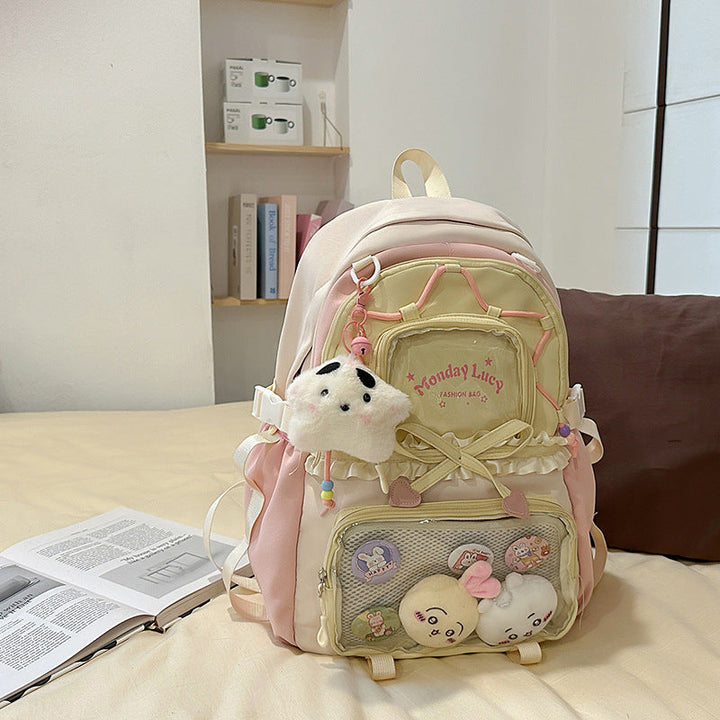 Adorable Character-Themed Multi-Pocket School Backpack
