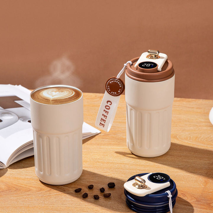 Ladies Insulated Coffee Mug with practical folding lid Kalsten