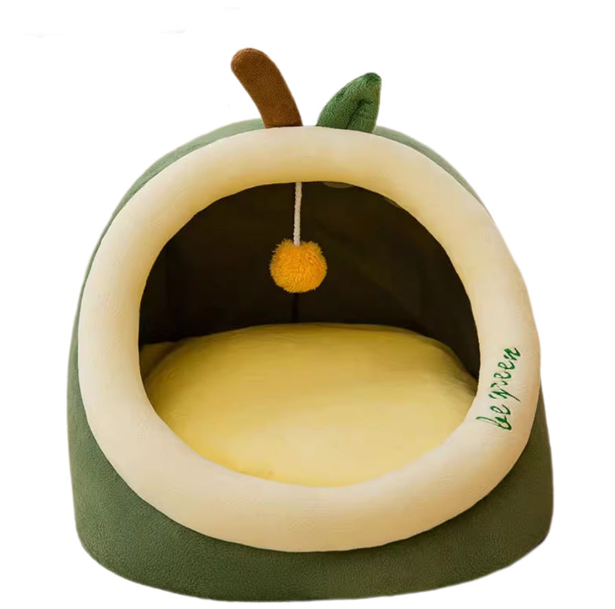Cozy Fruit-Shaped Dog Bed