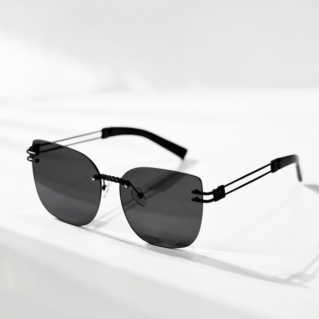 Women's Oversized Sunglasses with Stylish Gradient and Unique Frame Kalsten