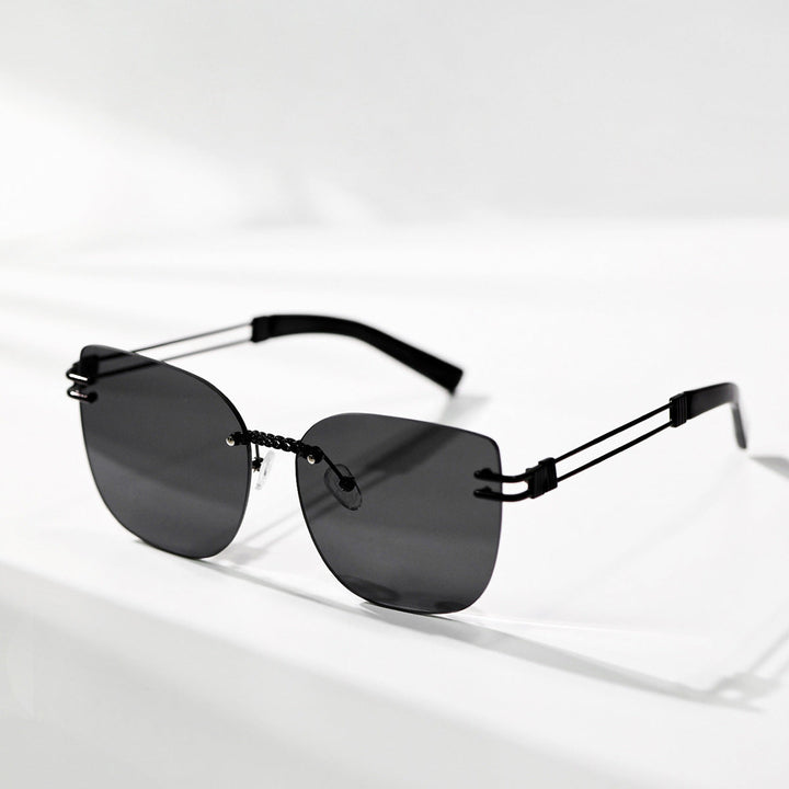 Women's Oversized Sunglasses with Stylish Gradient and Unique Frame Kalsten