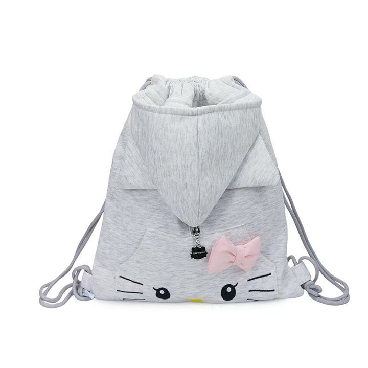 Whimsical Character Drawstring Backpack Kalsten