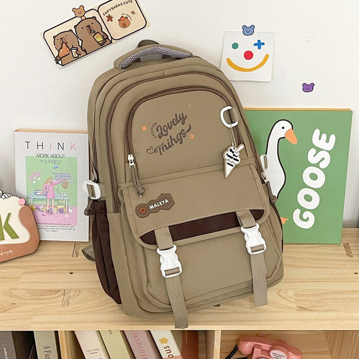 Cartoon-Inspired Functional School Backpack