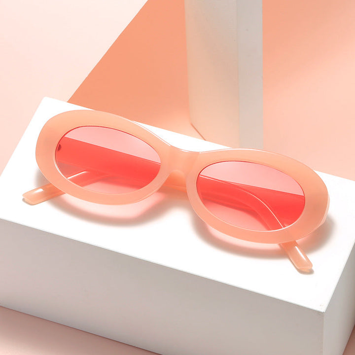 Women’s fashionable oval sunglasses with UV protection and innovative design Kalsten