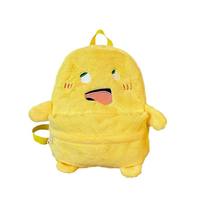 Plush Backpack with Cheerful Face Kalsten