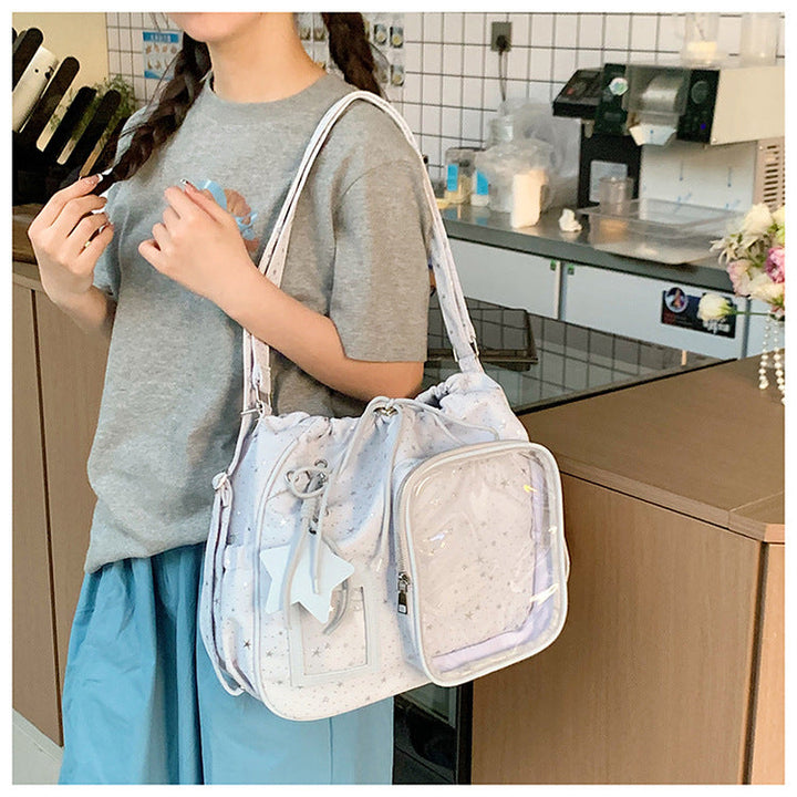 Stylish Multi-Pocket Drawstring Tote Bag Kalsten