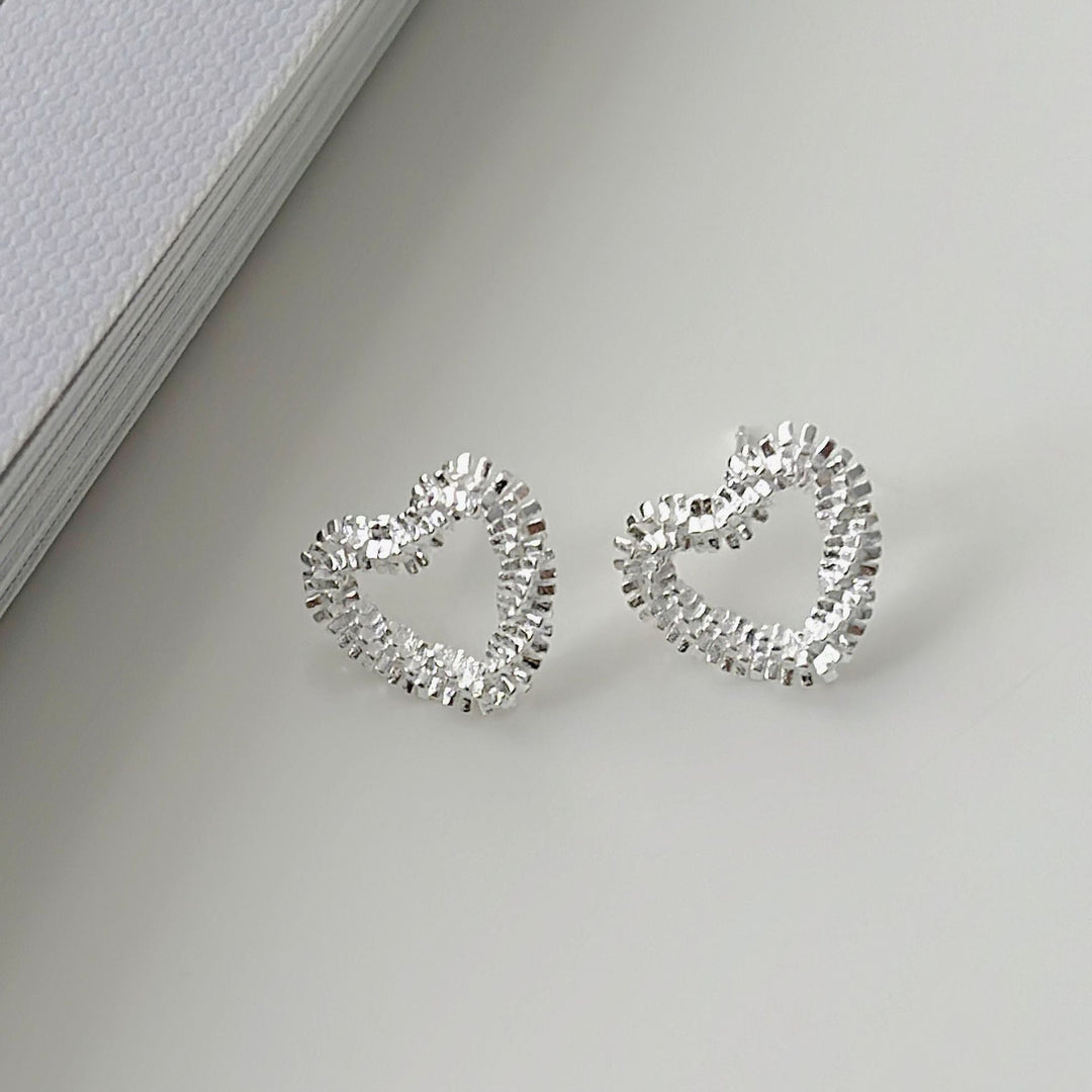 Sparkling Heart Earrings Kalsten