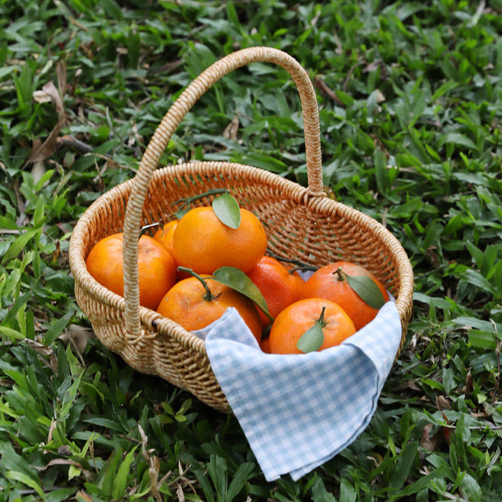 Handwoven Artisan Market Basket Kalsten