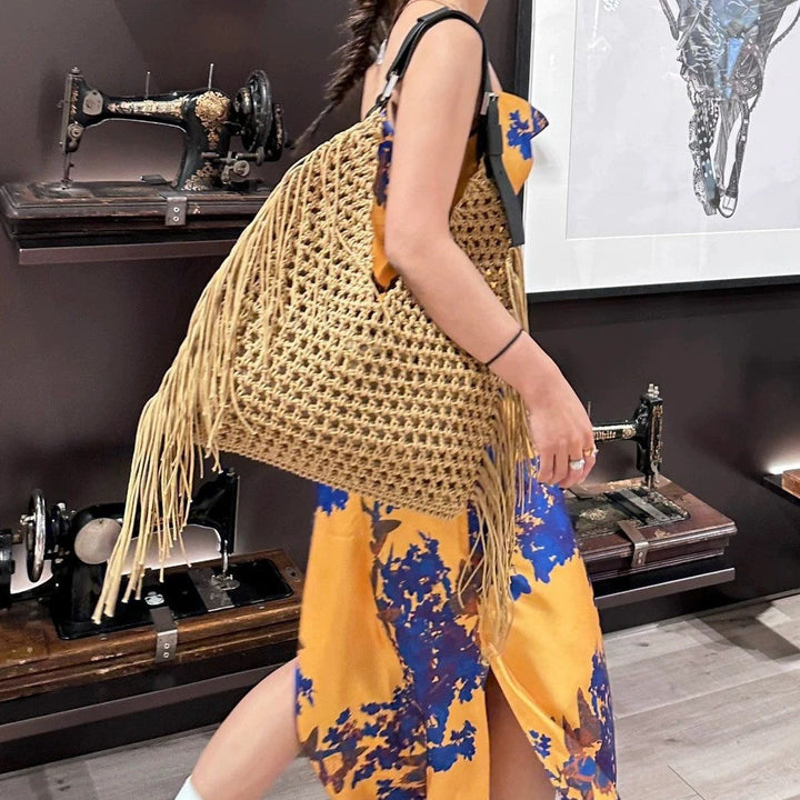 Fringe Carrying Basket Kalsten