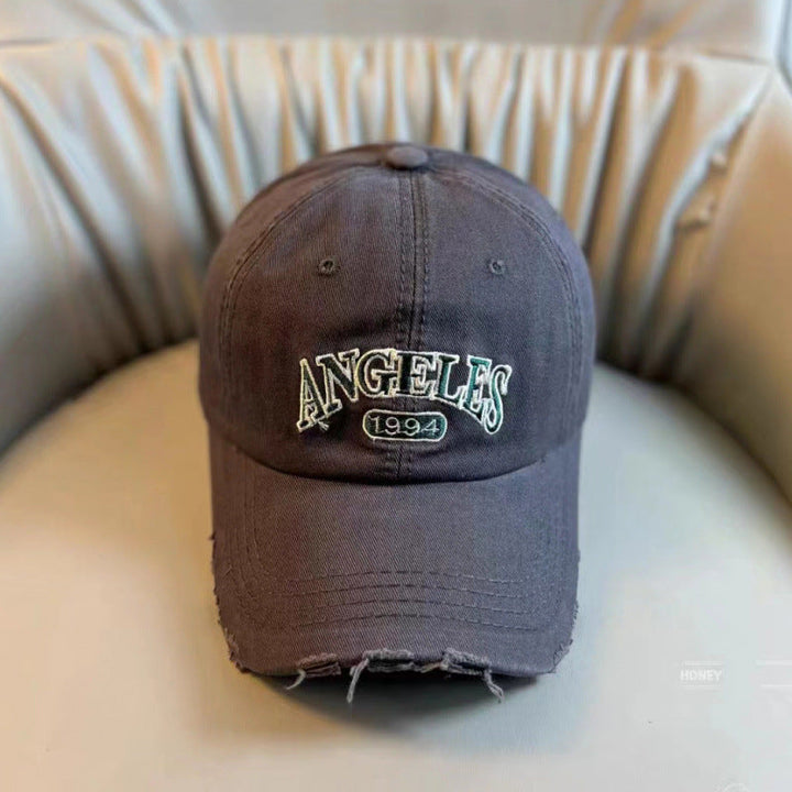 Women's Distressed Vintage-Style Adjustable Baseball Cap Kalsten