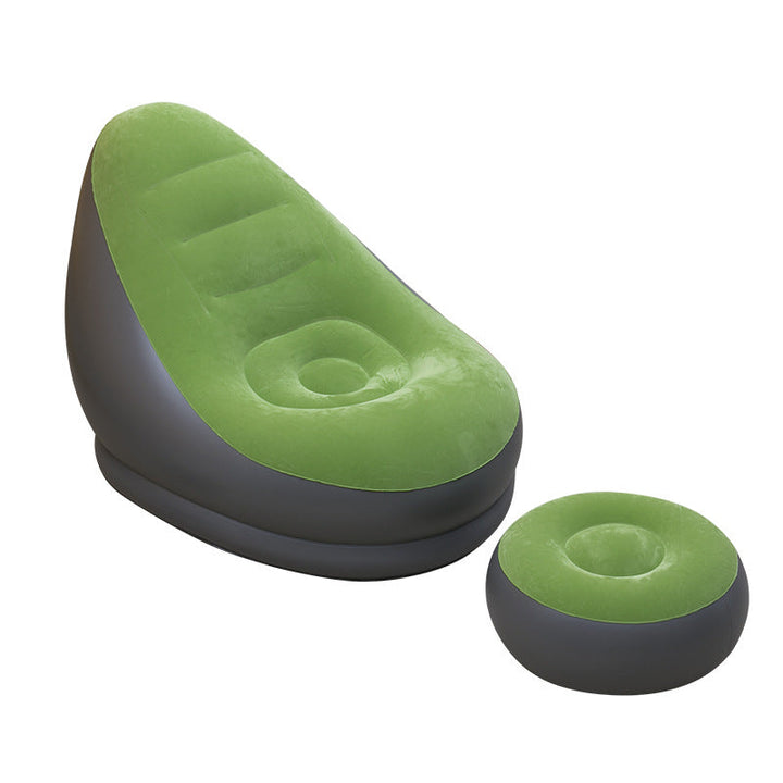 Ladies inflatable comfort bean bag chair with footstool Kalsten