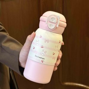 Women's insulated drinking bottle with secure pressure closure and playful animal design Kalsten
