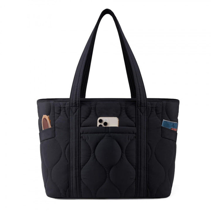 Quilted everyday bag with multiple outer pockets Kalsten