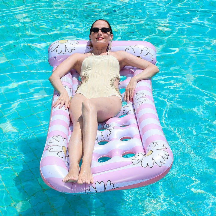 Women Inflatable Lounger with Floral Design Kalsten