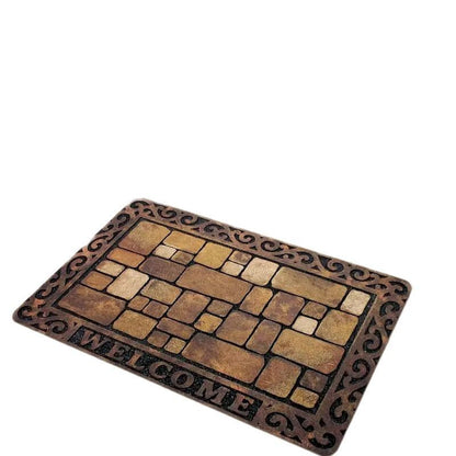 Decorative Stone Pattern Area Mat Acalora