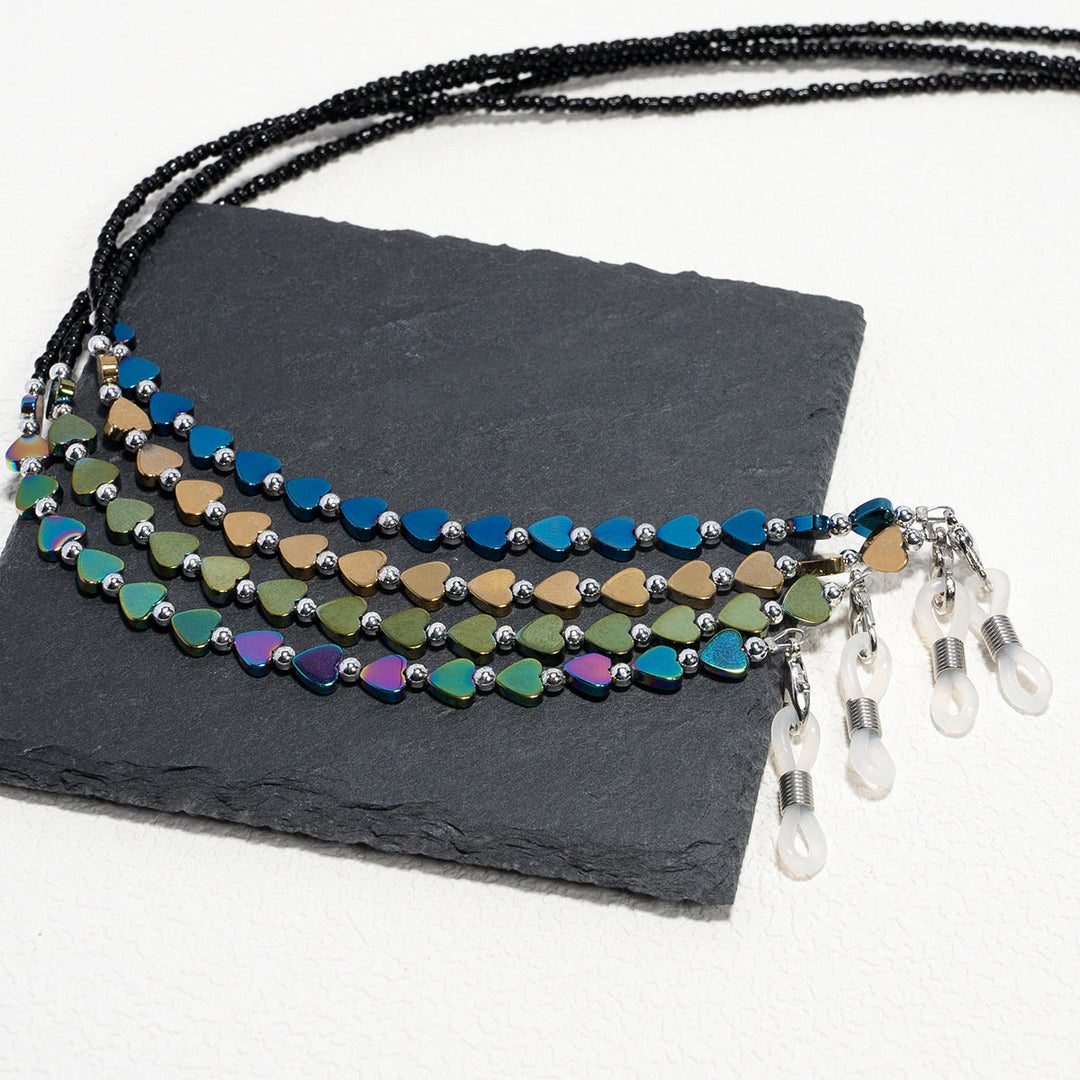 Artistic Heart-Shaped Eyewear Chain Kalsten