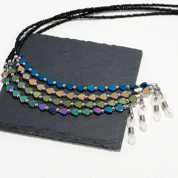 Artistic Heart-Shaped Eyewear Chain Kalsten