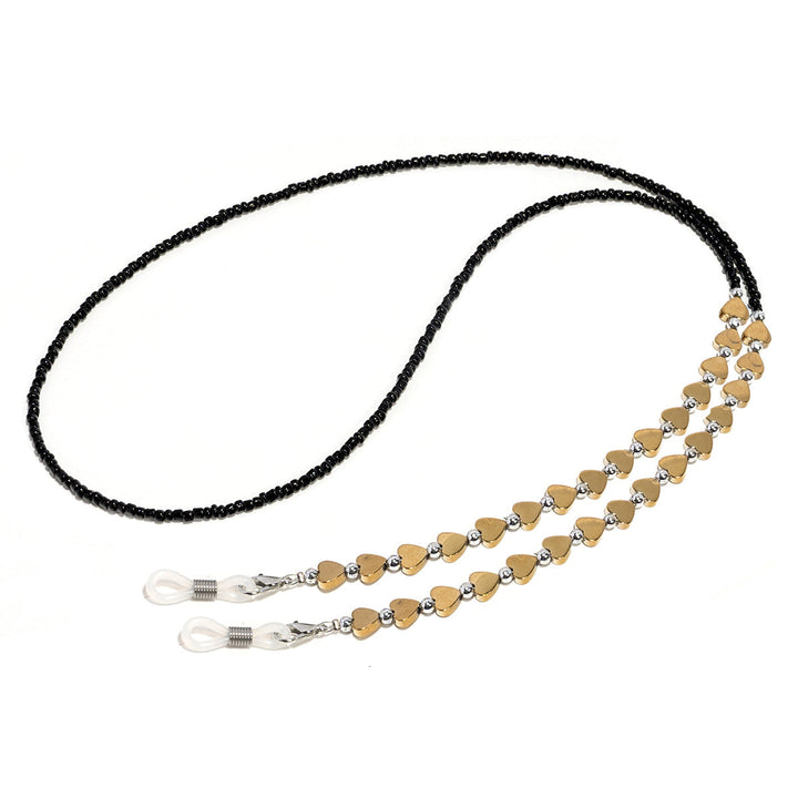 Heart-Shaped Beaded Eyewear Chain Kalsten