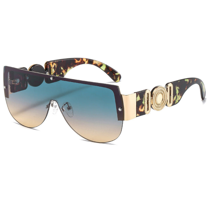 Women oversized sunglasses with luxurious gold accent Kalsten