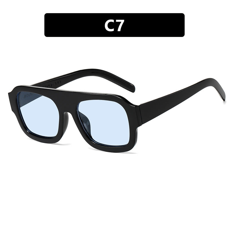 Women’s stylish square sunglasses with eye-catching animal print design Kalsten