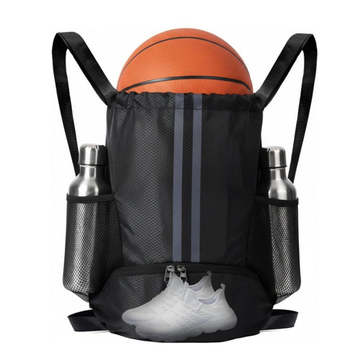 Sporty backpack with shoe compartment and water bottle holders Kalsten