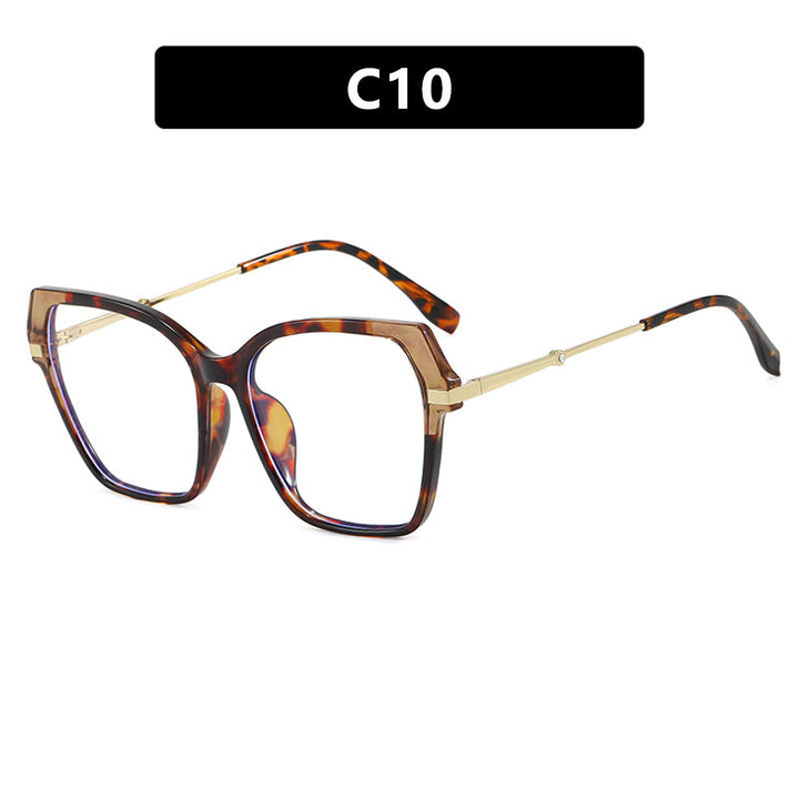Ladies square sunglasses with elegant metal frame and protective UV filter Kalsten