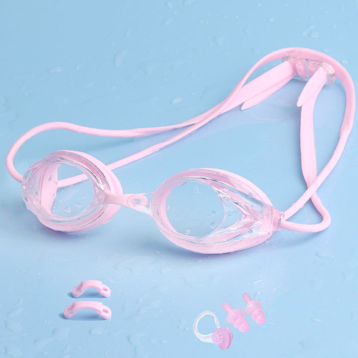 Swimming goggles with adjustable head strap and comfort nose piece Kalsten