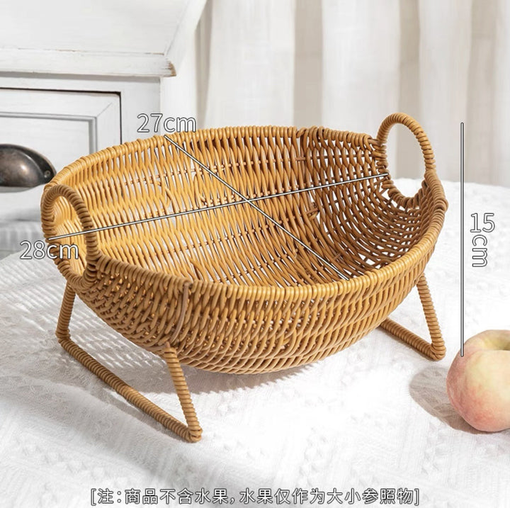Unisex Designer Storage Basket with Elegant Handles Kalsten