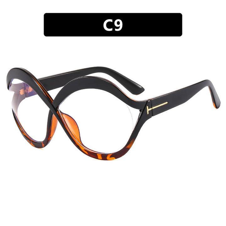 Women's extravagant Cat-Eye sunglasses with curved frame Kalsten