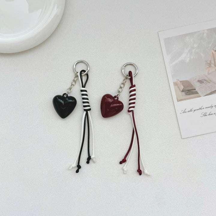 Heart-Shaped Charm Keychain Kalsten