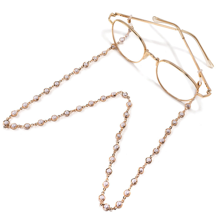 Elegant Pearl Beaded Eyewear Chain Kalsten