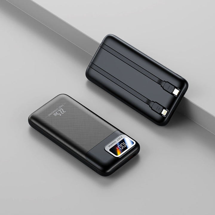 Portable power bank with intelligent cable management and digital display Kalsten