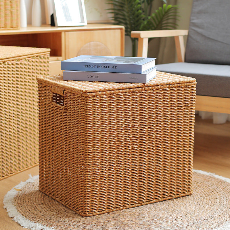 Handwoven Wicker Storage Cube Kalsten