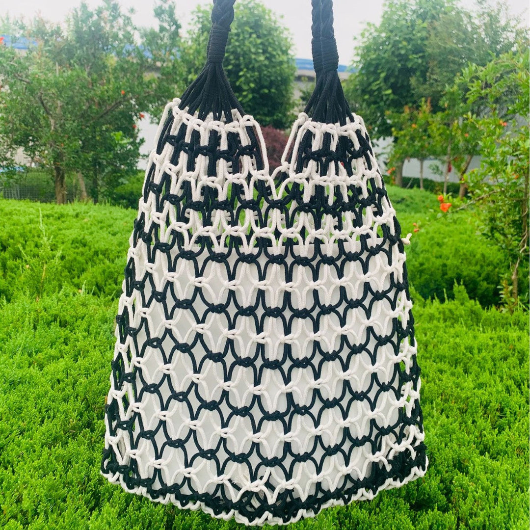 Handcrafted mesh tote bag made of tear-resistant material Kalsten