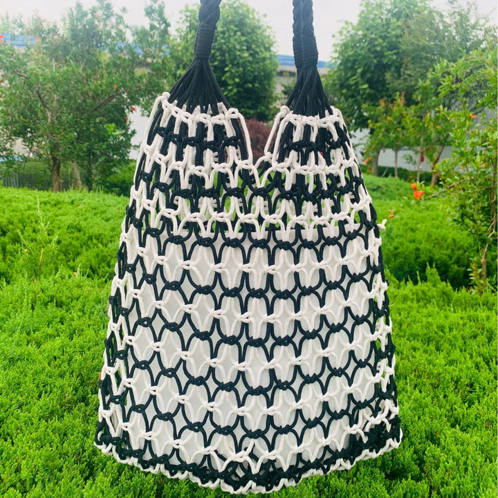 Handcrafted mesh tote bag made of tear-resistant material Kalsten