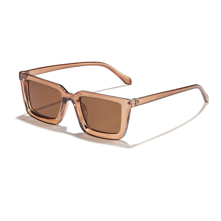 Women's modern square sunglasses with mirrored lenses Kalsten