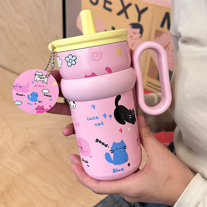 Women's drinking container with cheerful cat design Kalsten