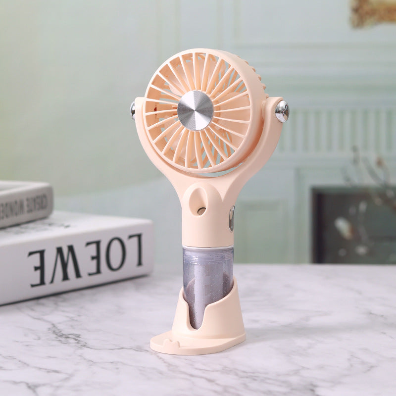 Unisex Portable Fog Fan with USB Charging Function and Flexible Tilt Mechanism Kalsten