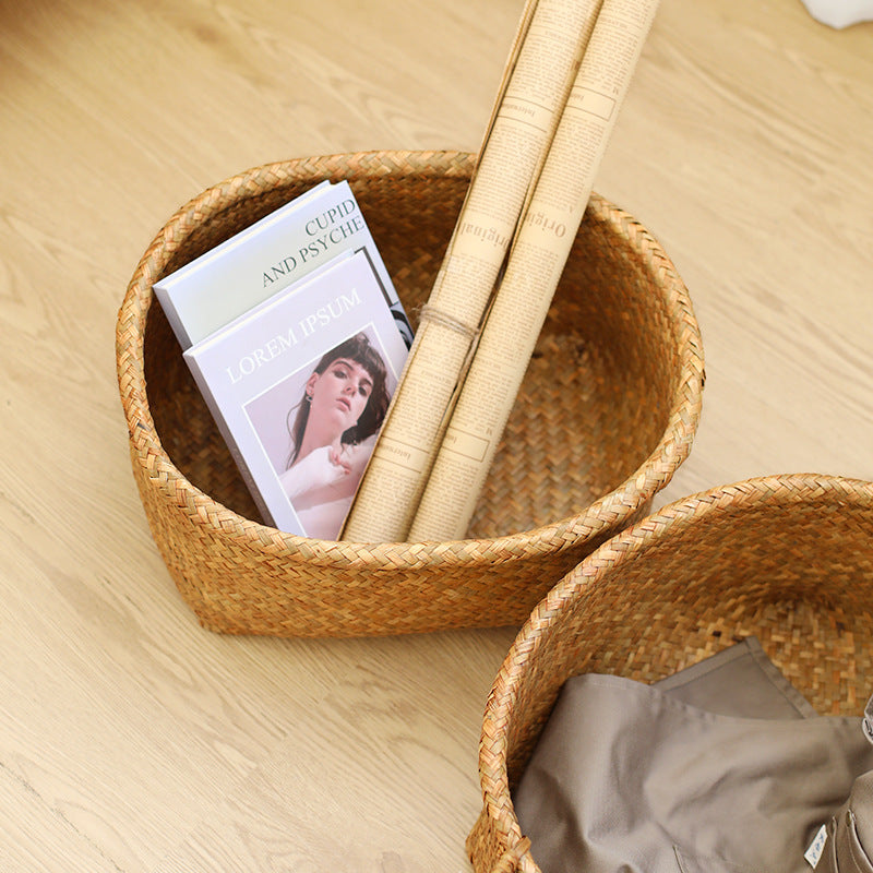 Eco-Friendly Round Woven Storage Basket Kalsten