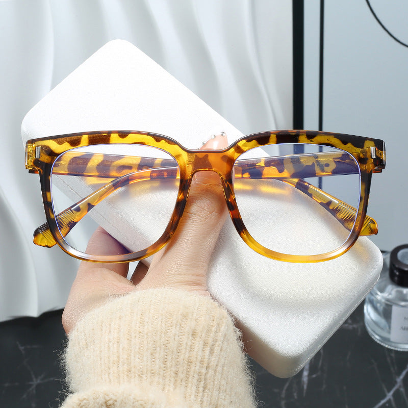 Women's fashionable rectangular glasses with blue lenses Kalsten