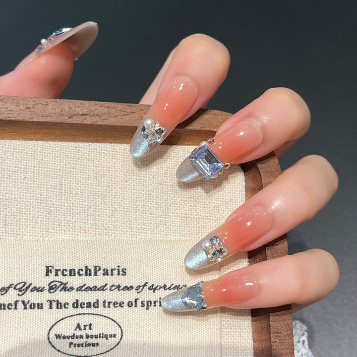 Crystal-Embellished Nail Art Extensions Kalsten