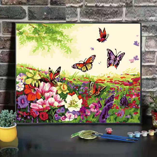 Scenic Mountain Landscape Art Canvas Print Kalsten
