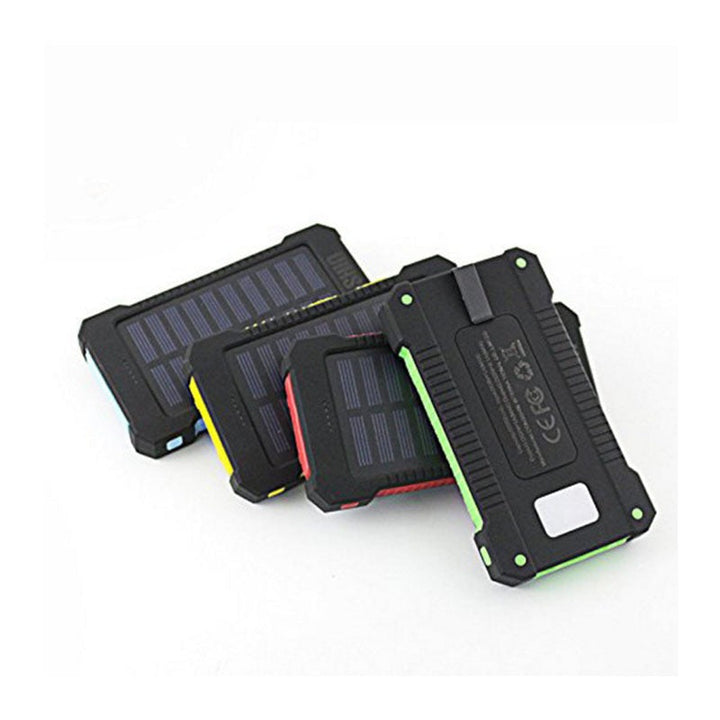 Solar-powered power bank with integrated compass and carabiner hook Kalsten
