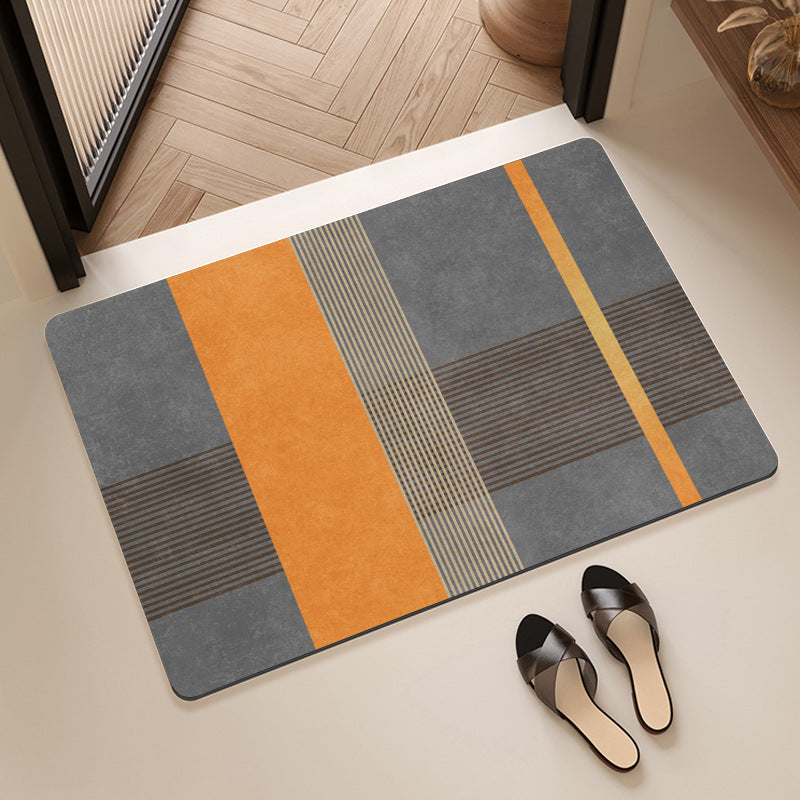 Abstract Geometric Design Bath Mat Acalora