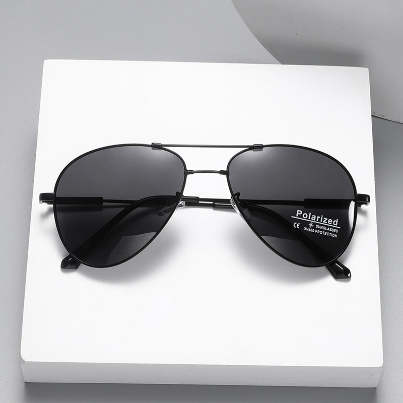 Men's polarized airplane sunglasses with ultra-light frame and UV protection Kalsten