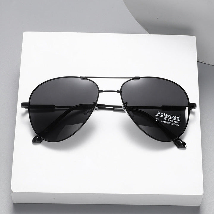 Men's polarized airplane sunglasses with ultra-light frame and UV protection Kalsten
