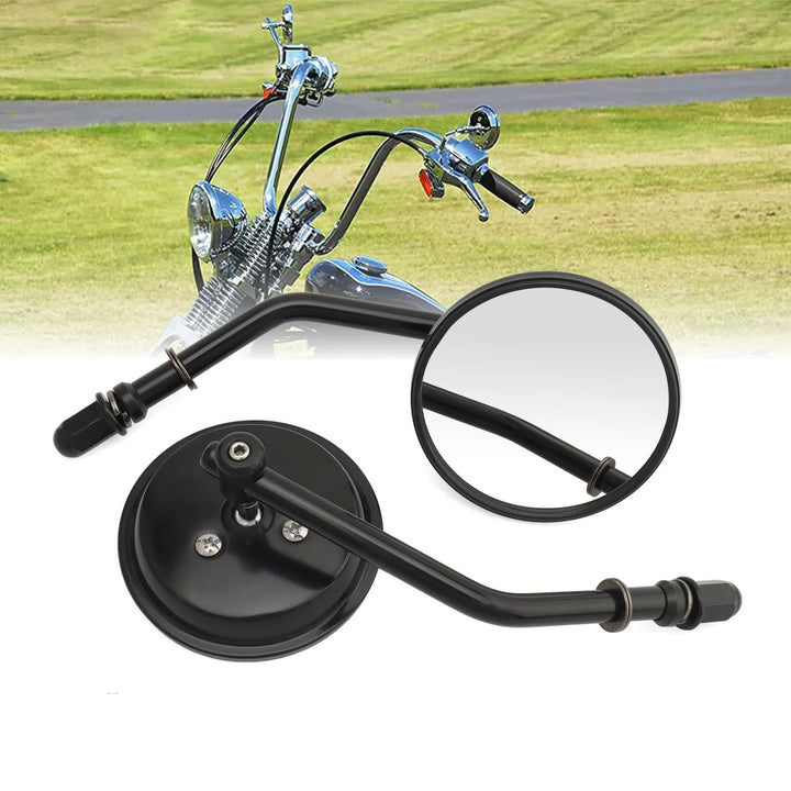 Motorcycle rearview mirror with adjustable arm and light effect Kalsten