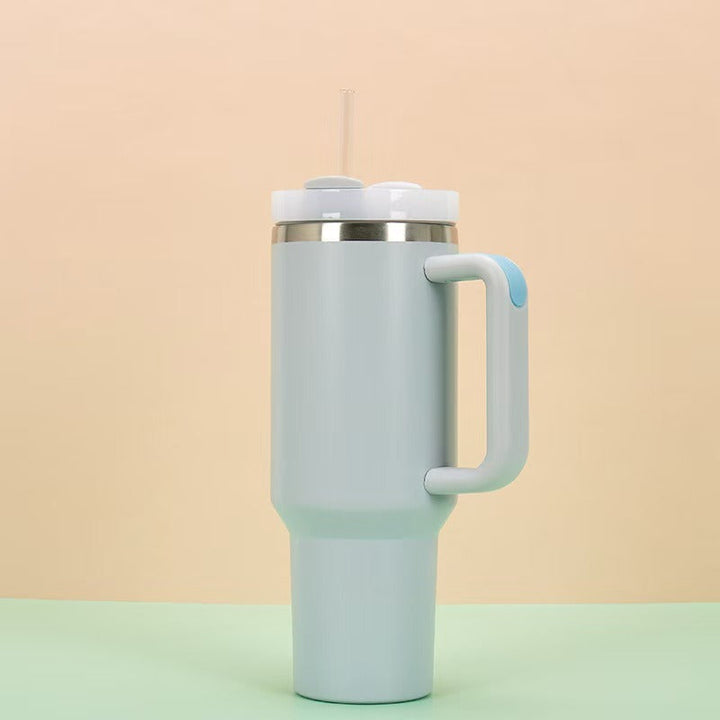 Ladies Insulated Mug with practical handling and integrated straw Kalsten